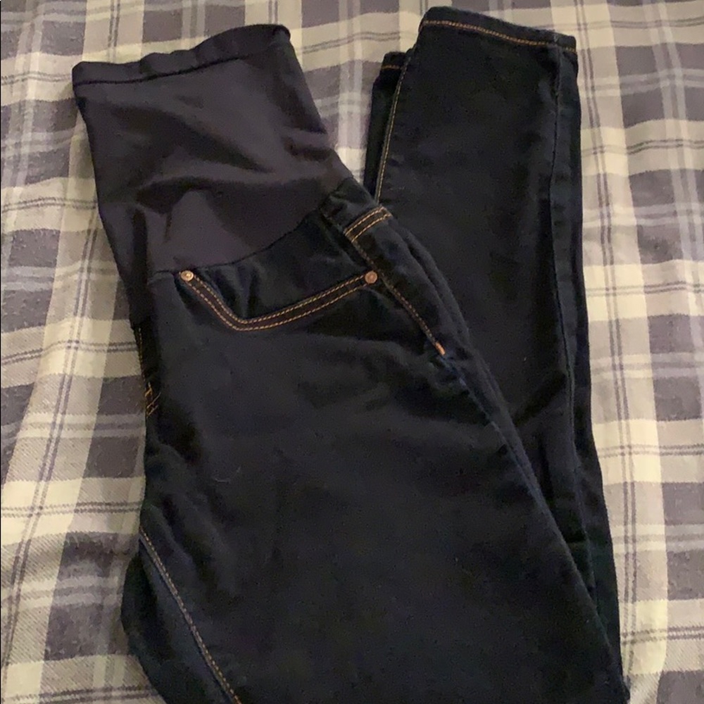 Dark maternity jeans